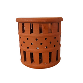Orchid Terracotta Planter Grill Round