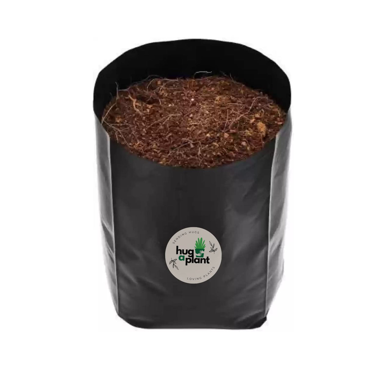Hug A Plant | Black Nursery Cover/Plant Grow Bag for Seedlings & Seasonal Flowers/Vegetables(Black,5X6 INCH)