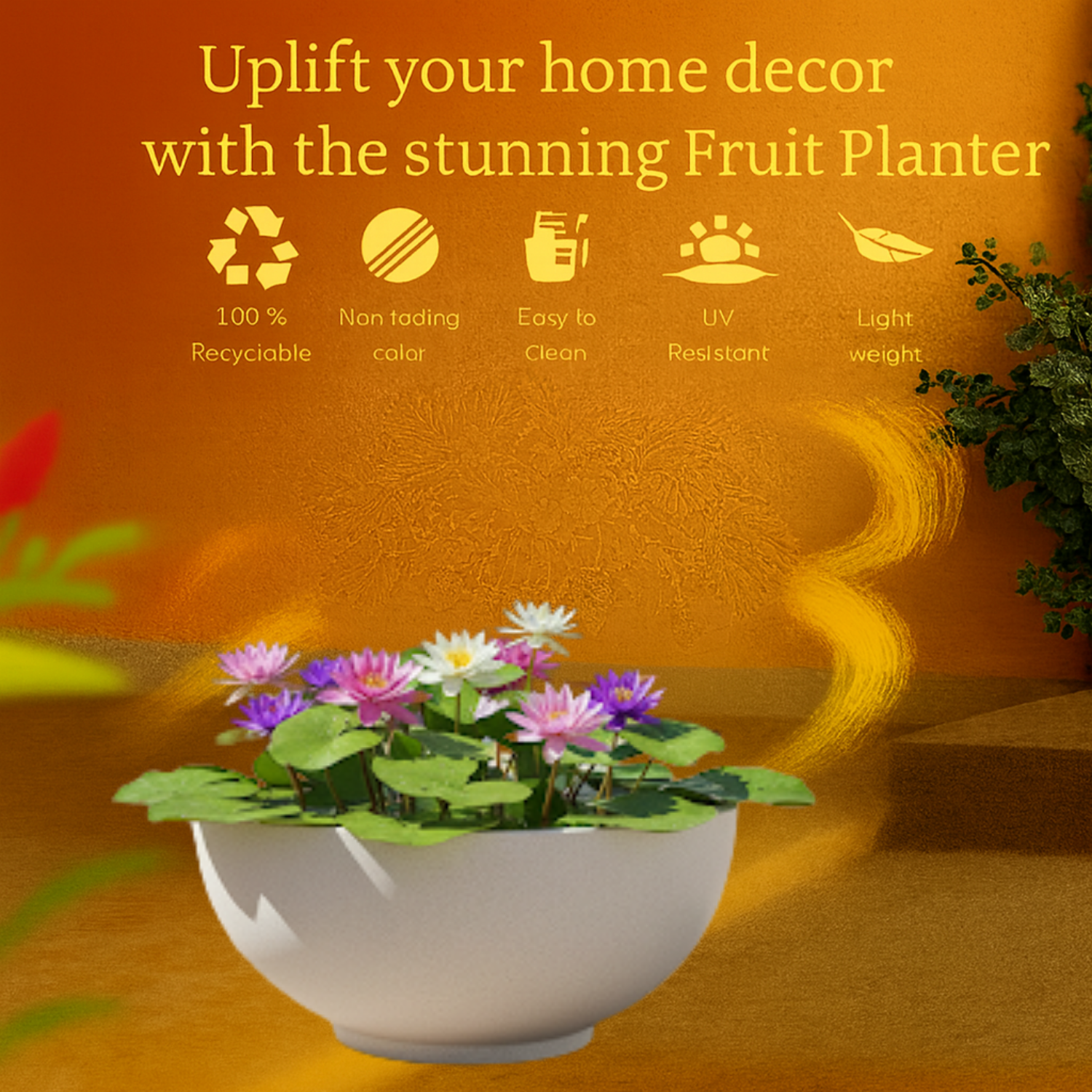 Lilly Rotomolded  Pot for Home & Garden (Pack of 1)