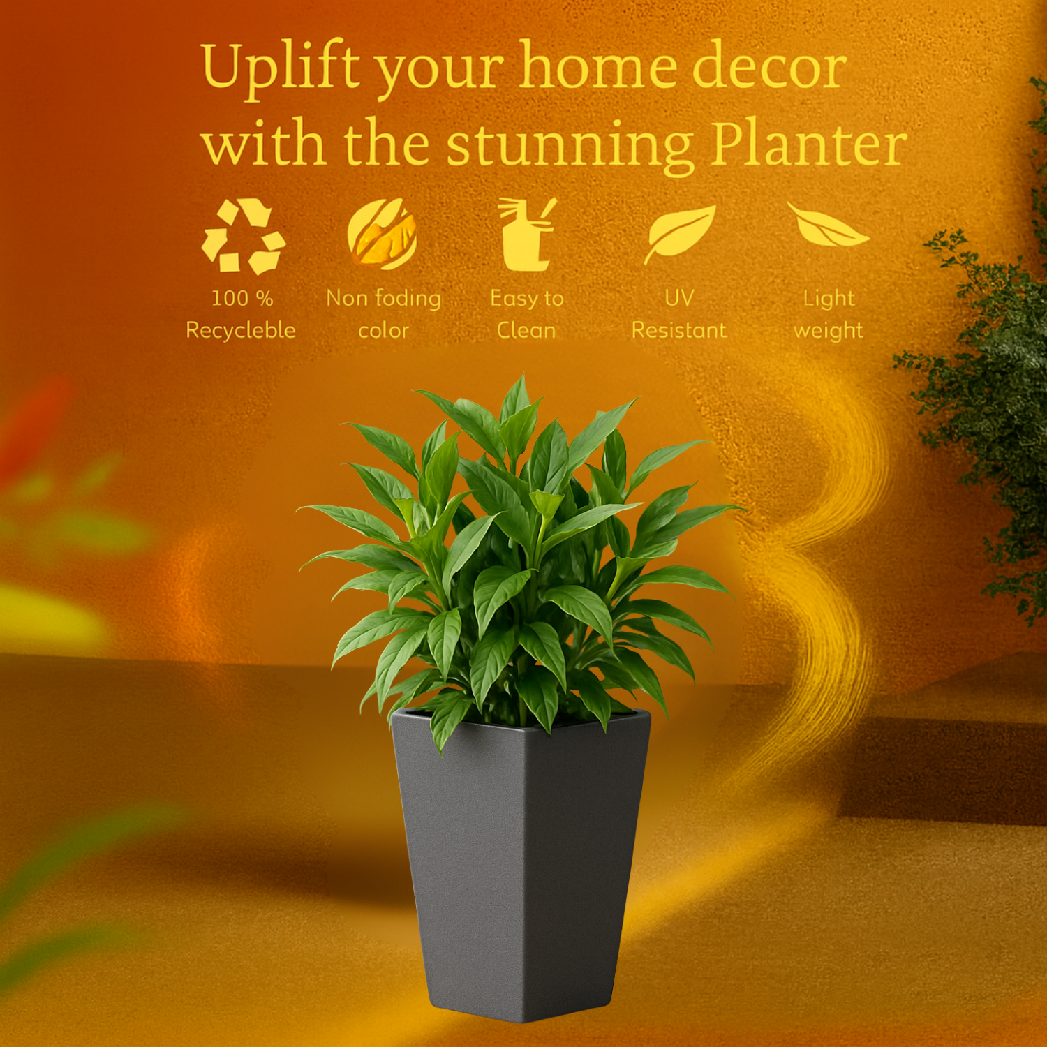 Gem Rotomolded Pots for Home & Garden (Pack of 1)