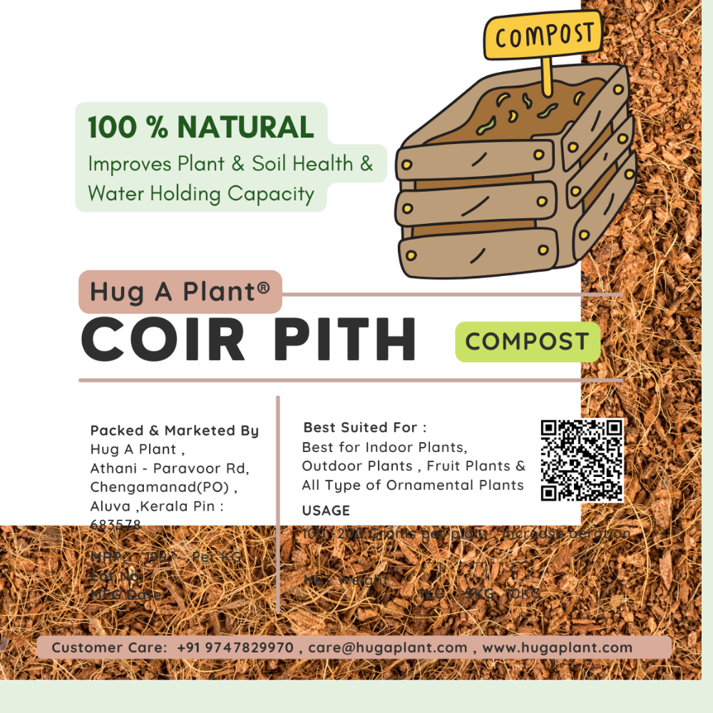 Hug A Plant : Coir Pith  Compost For Plants