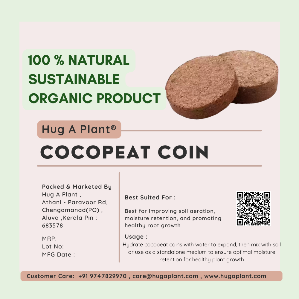 Hug A Plant Cocopeat Coin for Plants