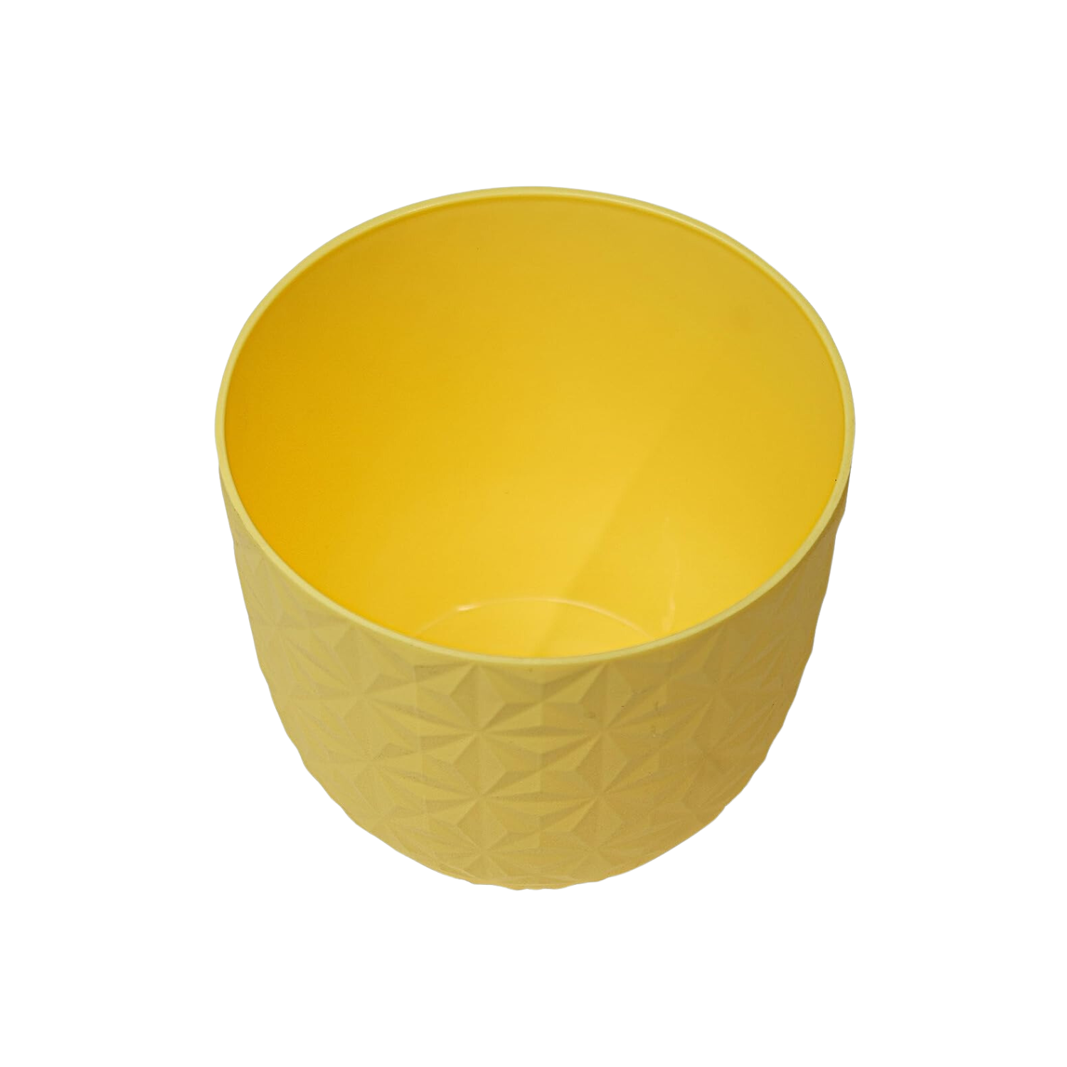 Verona Diamond Planter 11cm Round Plastic Pot For Home & Garden (11CM | 4INCH)