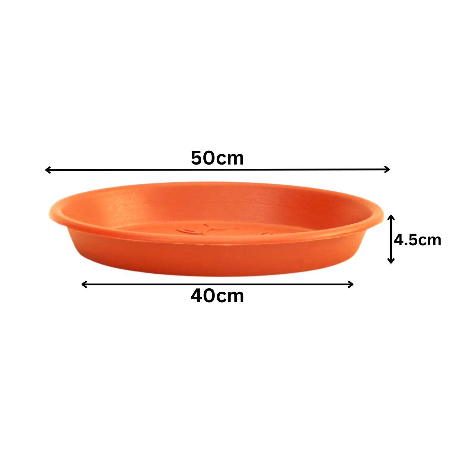 Hug A Plant|UV Treated Round Bottom Tray Suitable for 18 inch Round Plastic Pot|Heavy Duty Highly Durable Tray for Indoor Home & Garden Decor (45CM|18INCH)