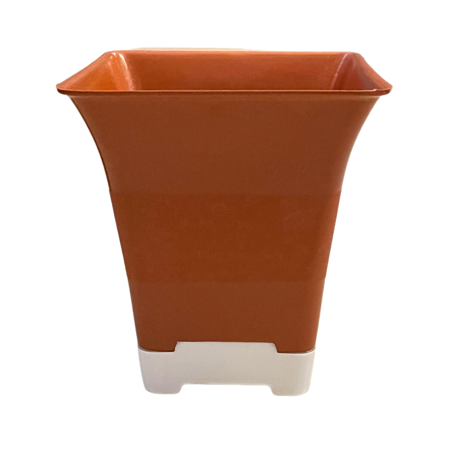 Hug A Plant | Hot Square Plastic Pot for Home & Garden (22CM | 9INCH)