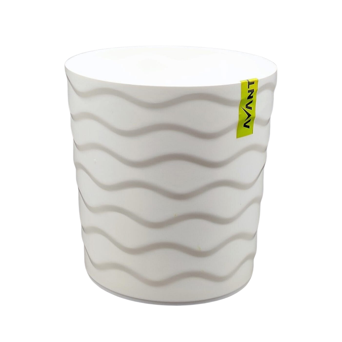 Hug A Plant Wave Pot(5 Inch) White colour for Home & Garden