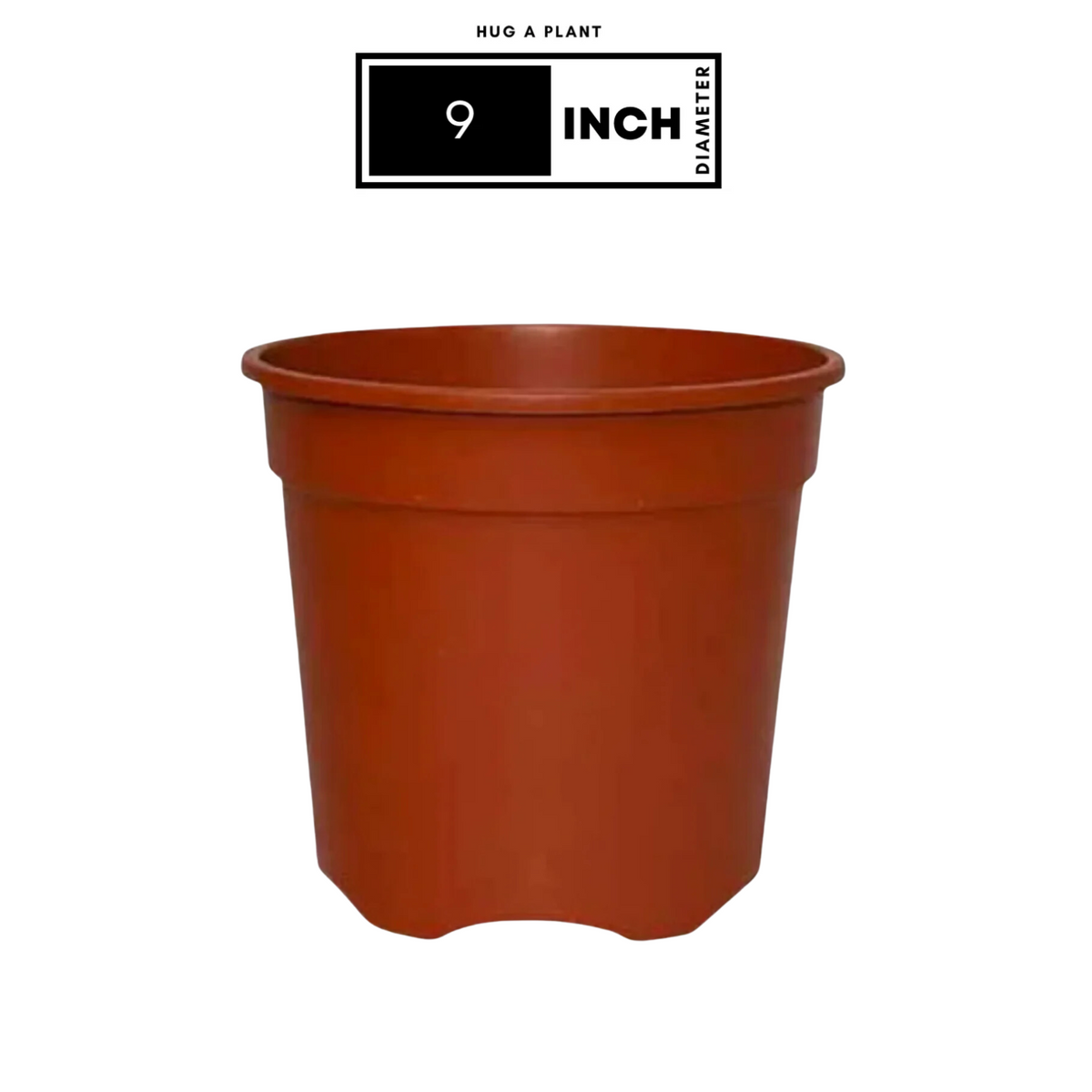 9 Inch Gro Pro Terracotta Plastic Pot for Home & Garden