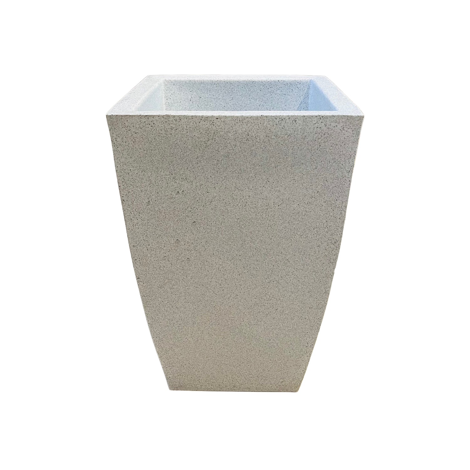 Roll Pot Rotomolded Square Planter for Home Gardening | Indoor Gardens |Home & Garden (White Stone Finish)