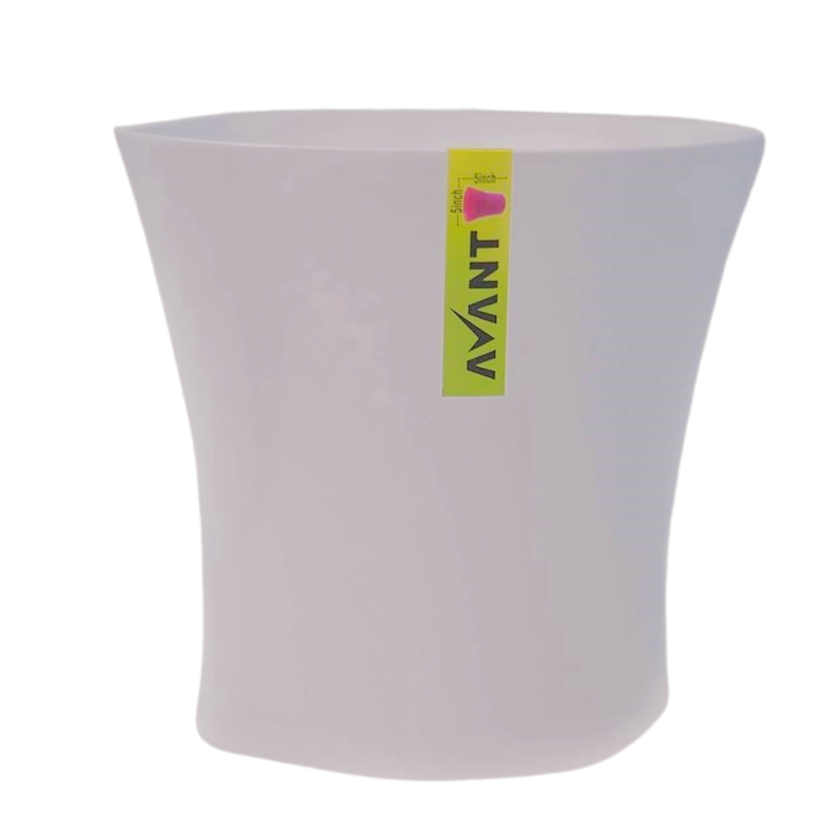 Hug A Plant Arc Pot(5 Inch) White colour for Home & Garden