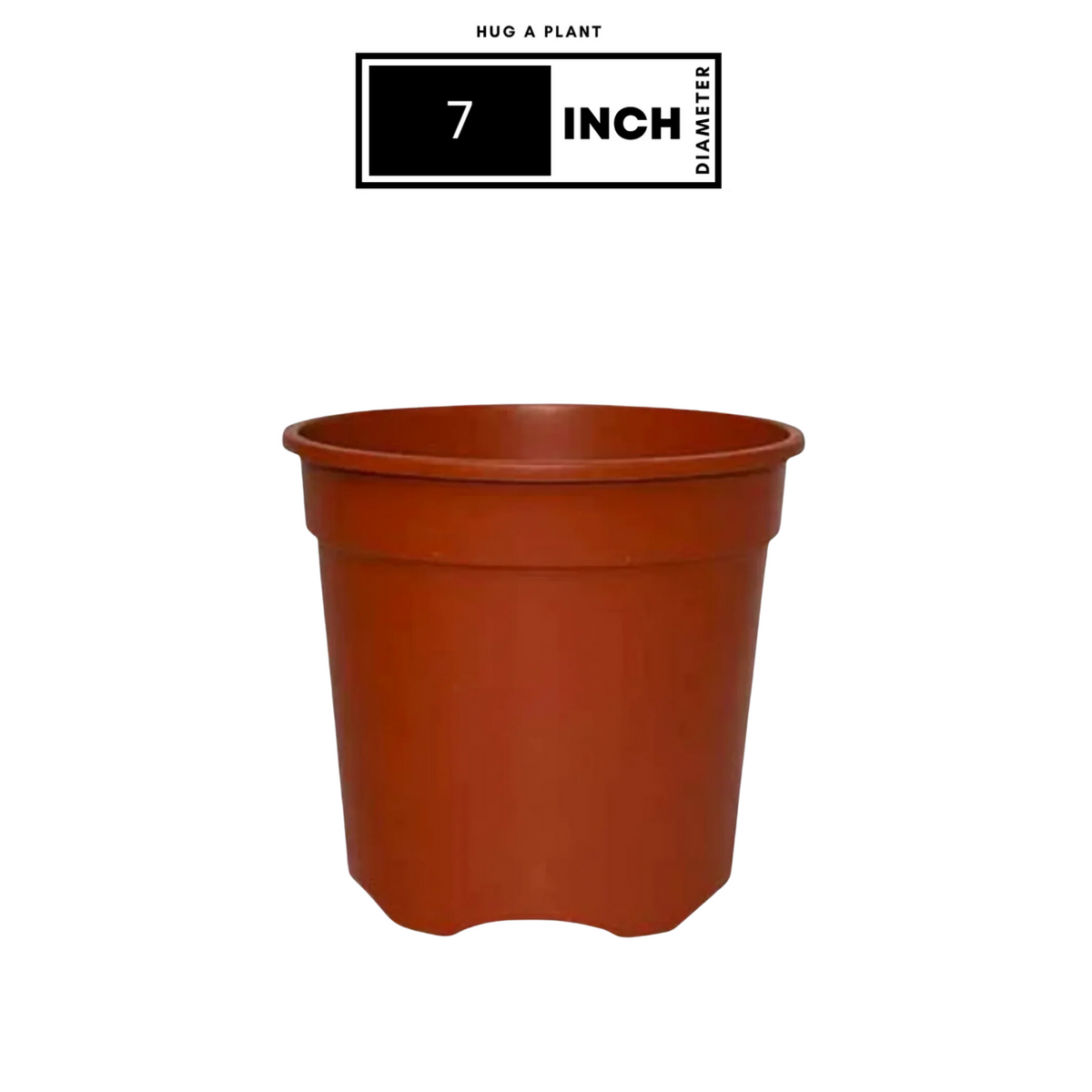 7 Inch Gro Pro Terracotta Plastic Pot for Home & Garden