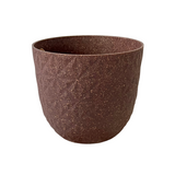Verona Eco Diamond Planter 14cm Round Plastic Pot For Home & Garden (14CM | 5.5INCH)