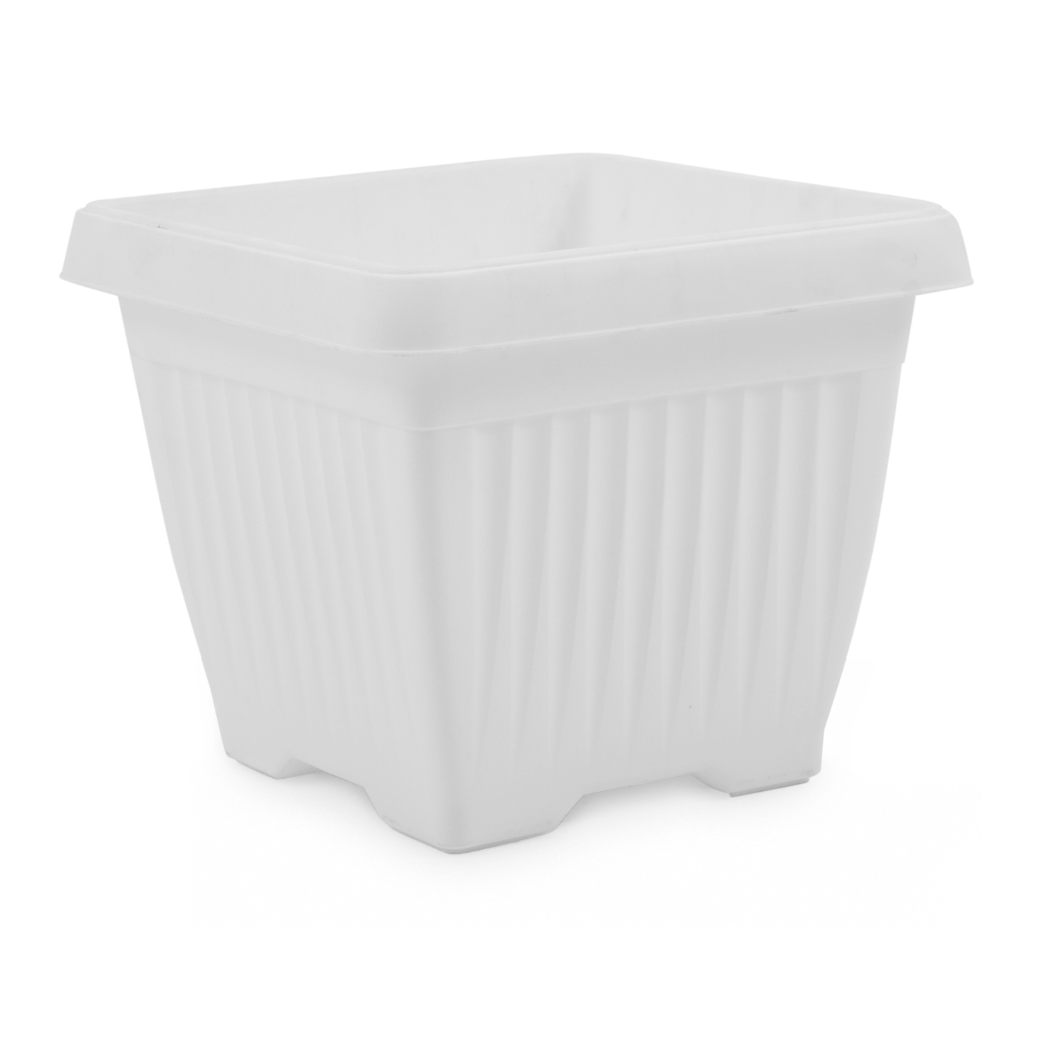 Hug A Plant | Bello Square 25CM Plastic Pot for Home & Garden (Pack of 1)