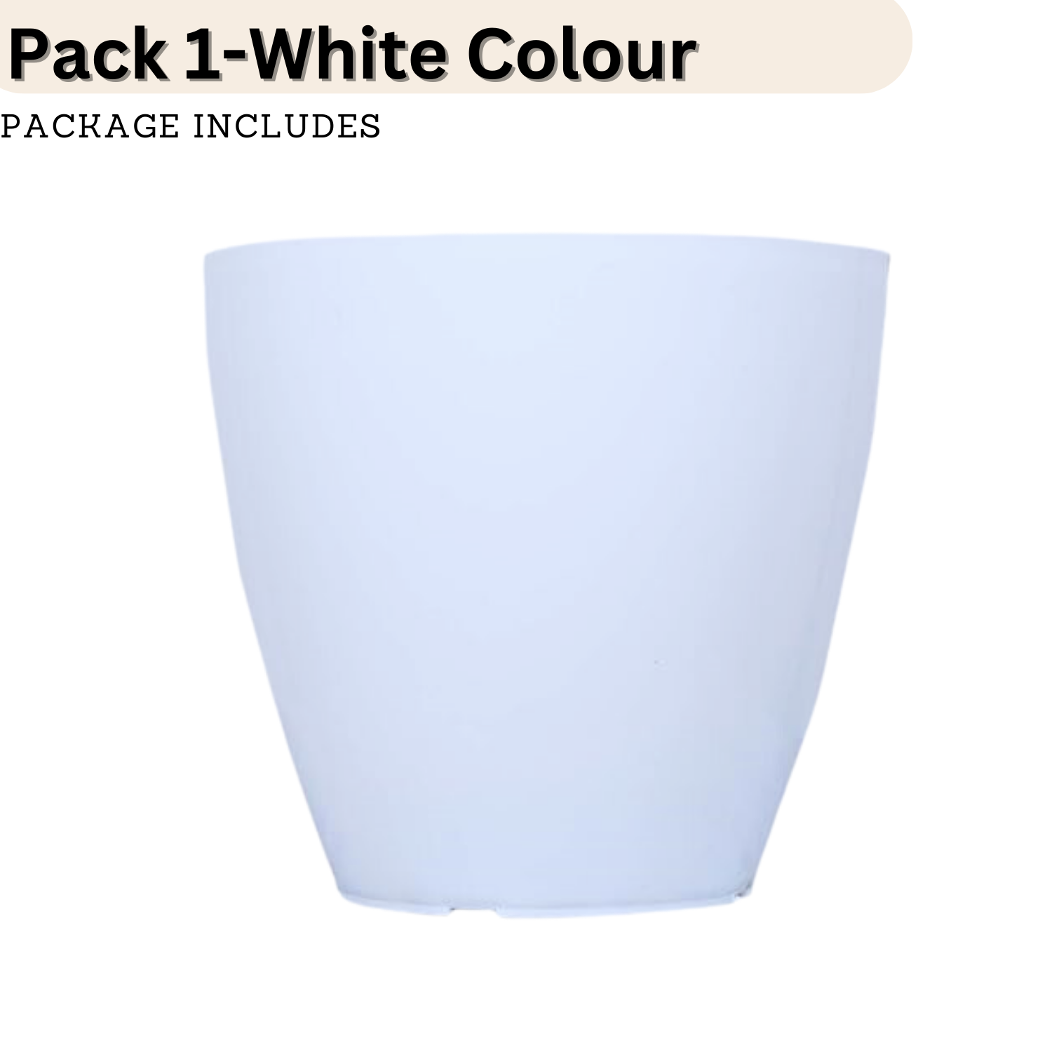Hug White Hug A Plant 5 Inch Avant White colour for Home & Garden