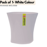 Hug A Plant Arc Pot(5 Inch) White colour for Home & Garden