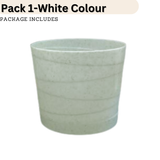 Hug A Plant Oval White colour for Home & Garden