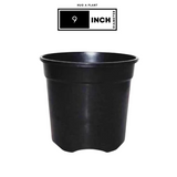9 Inch Gro Pro Black Plastic Pot for Home & Garden