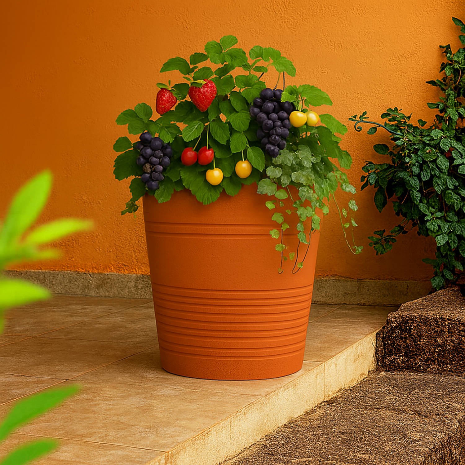 Fruit Rotomolded Pots for Home & Garden (Pack of 1)