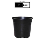 7 Inch Gro Pro Black Plastic Pot for Home & Garden