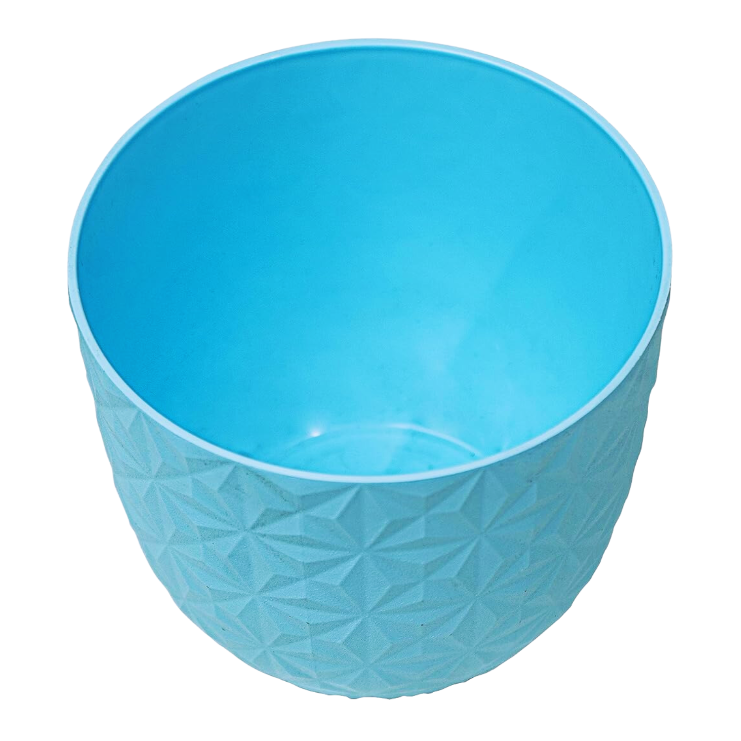 Verona Diamond Planter 22cm Round Plastic Pot For Home & Garden (22CM | 8INCH)