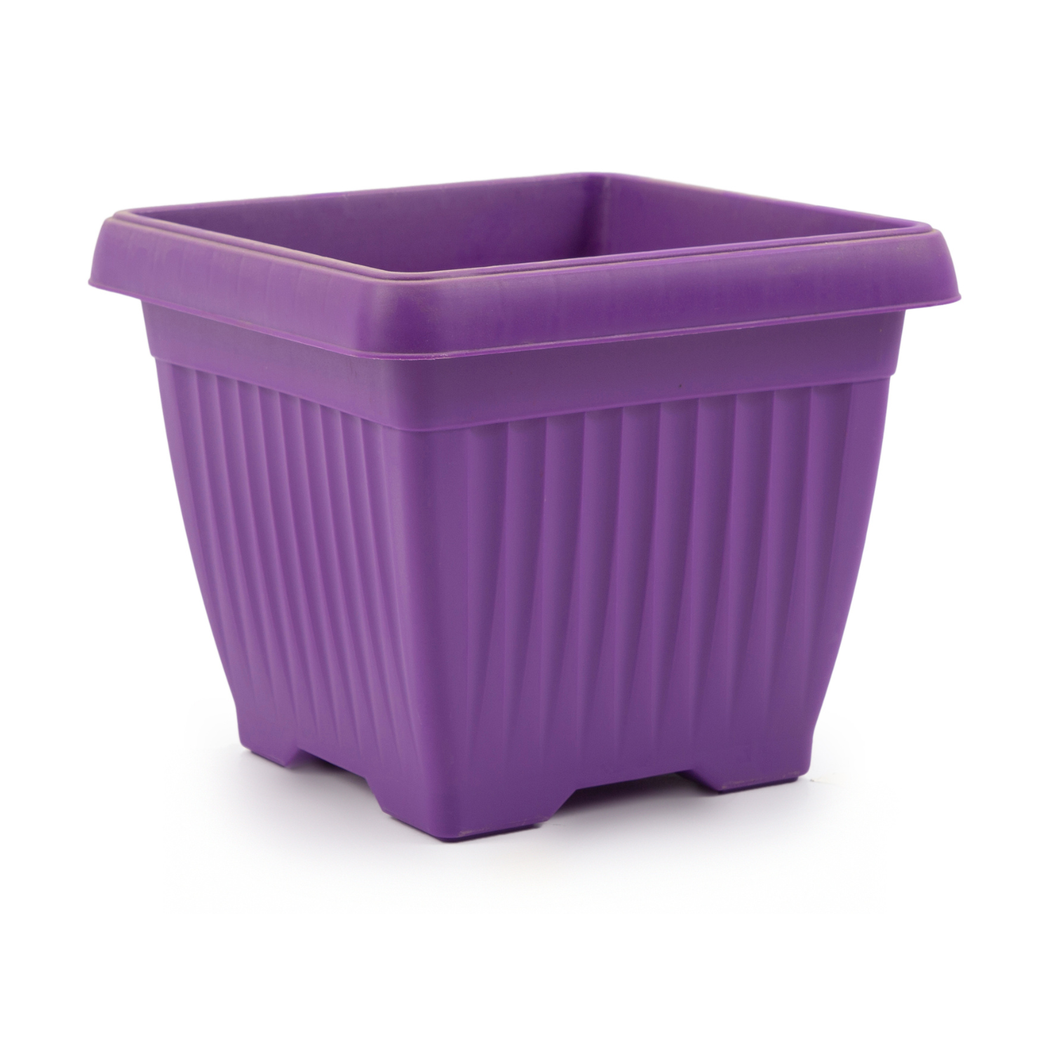 Hug A Plant | Bello Square 25CM Plastic Pot for Home & Garden (Pack of 1)