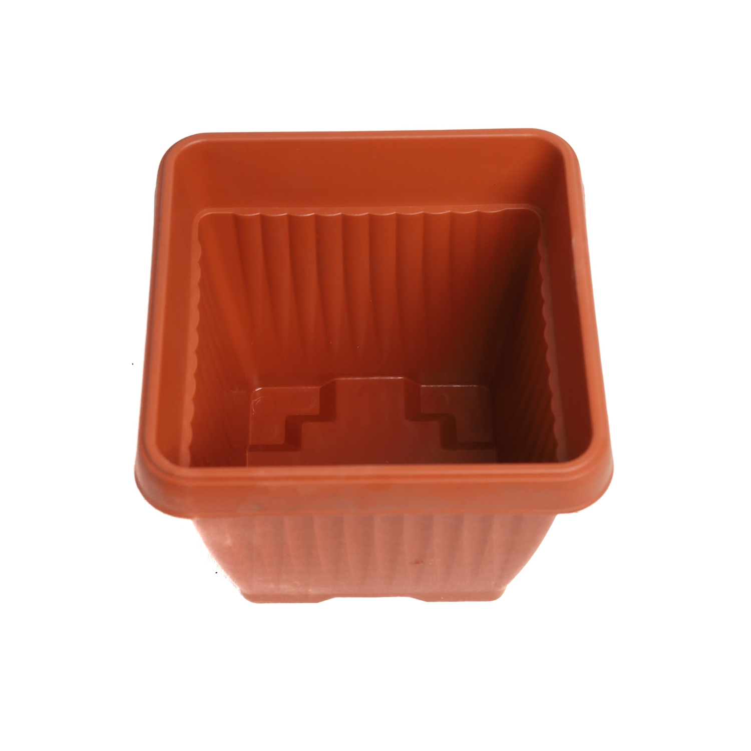 Hug A Plant |Bello Square 20CM Plastic Pot for Home & Garden (Pack of 1)