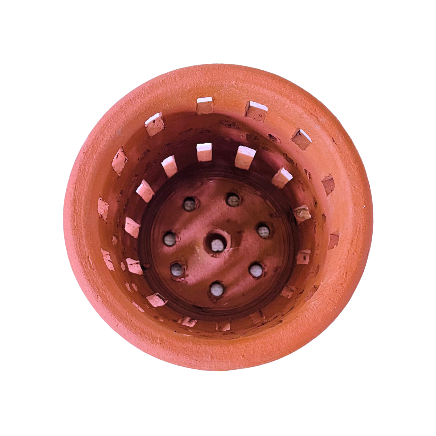 Orchid Terracotta Planter Grill Round