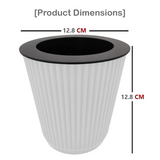 Kia 12.8cm Round Pot With Inner Planters for Home, Office, Home & Garden (12.8CM | 5INCH)