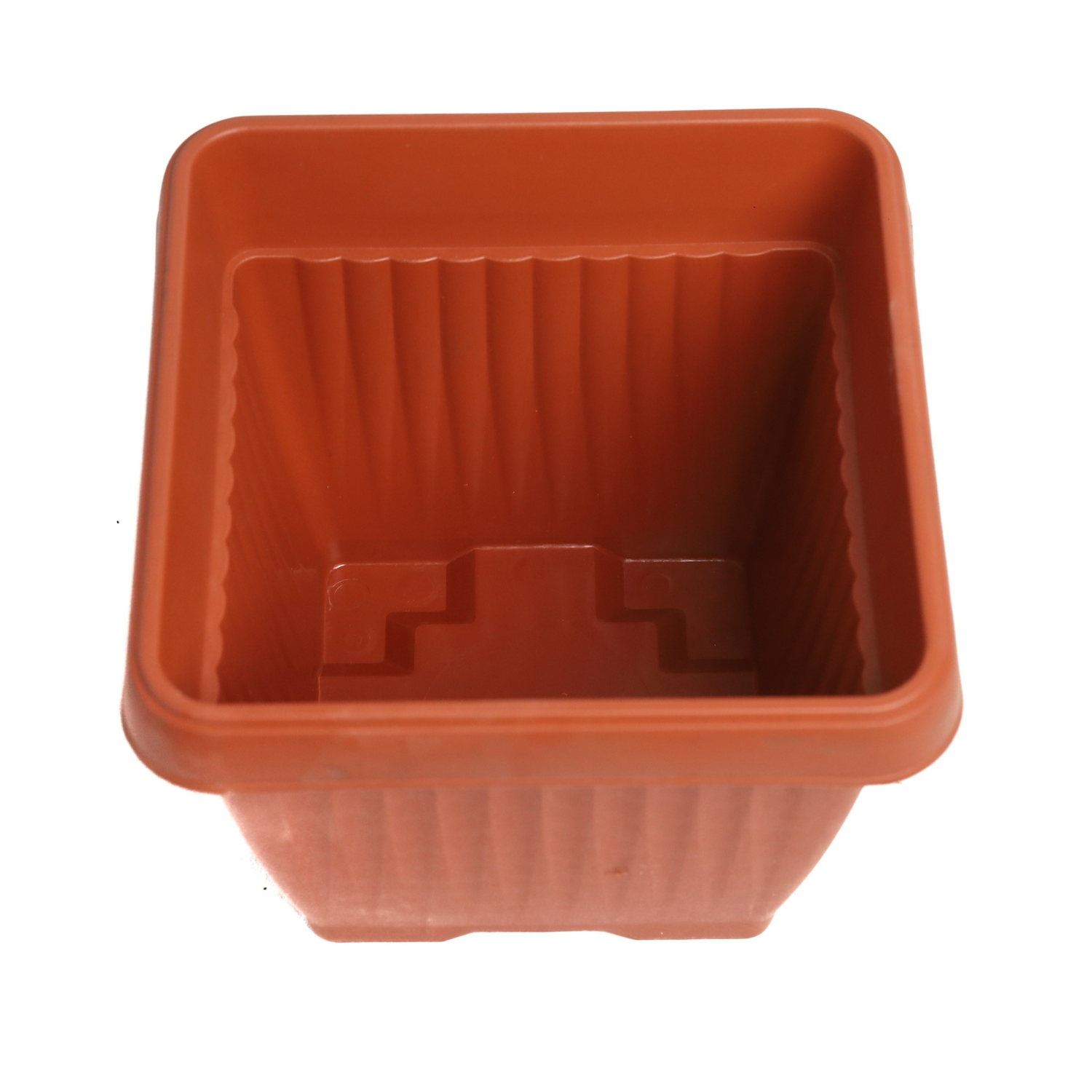 Hug A Plant | Bello Square 25CM Plastic Pot for Home & Garden (Pack of 1)