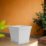 Marco Rotomolded  Pots And Tray for Home & Garden (Pack of 1)