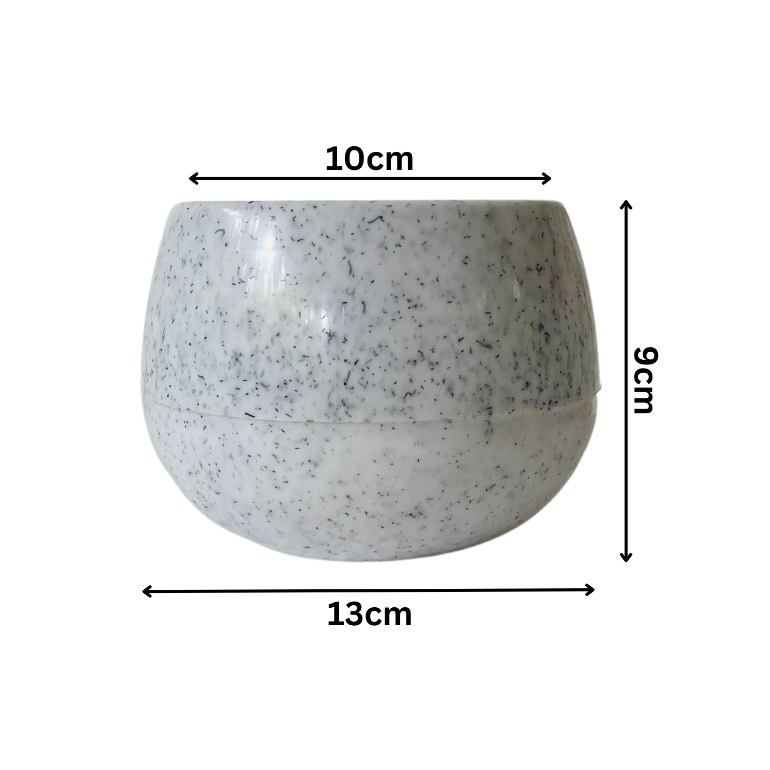 Apple Pot | 10cm Round Pot For Tabletop | Office | Indoor Garden | Home& Garden