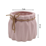Designer Ceramic Pot (Pink, Matt Finish,Small) for Home & Indoor Plant Decor