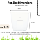 Hug A Plant | Smart Pot 10 litre Self-watering Pot for Home & Garden