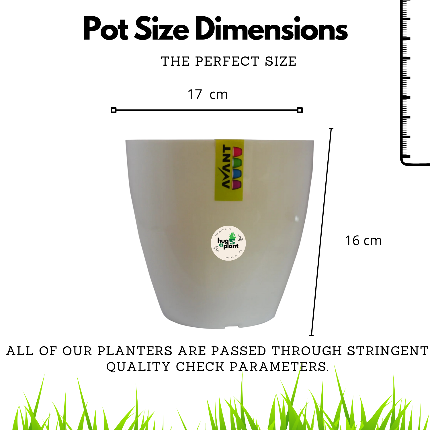 Hug A Plant | Smart Pot Ronde (2L)for Home & Garden