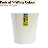 Hug A Plant Zen Pot (6.5 Inch) White colour for Home & Garden