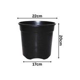 9 Inch Gro Pro Black Plastic Pot for Home & Garden