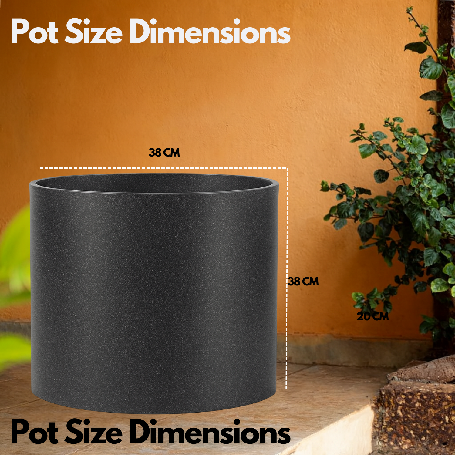 Dora Rotomolded  Pot for Home & Garden (Pack of 1)