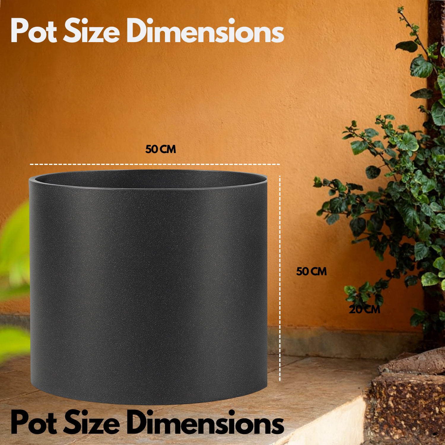 Dora Rotomolded  Pot for Home & Garden (Pack of 1)