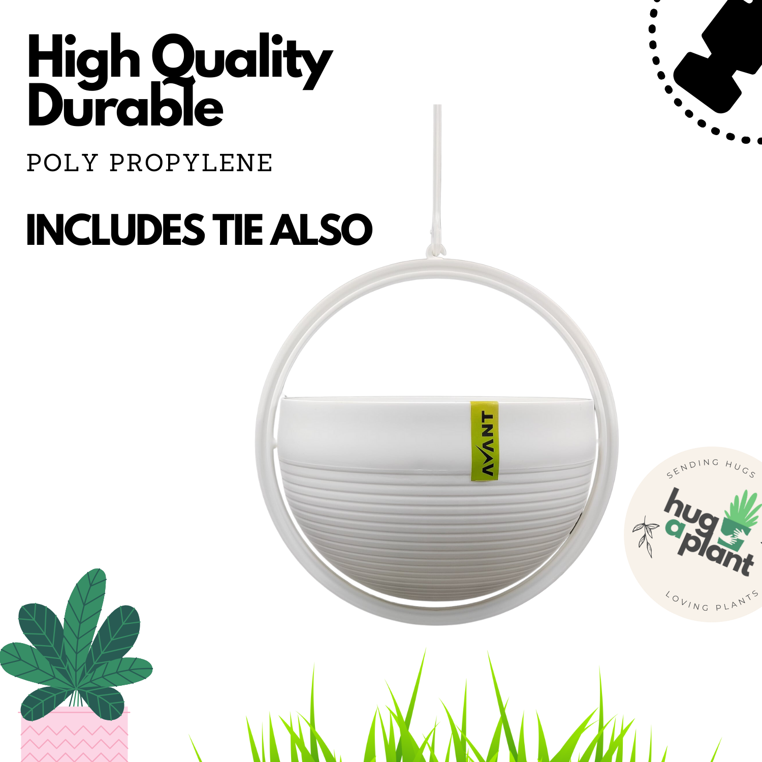 Hug A Plant | ORB Duo Self watering Pot for Home & Garden