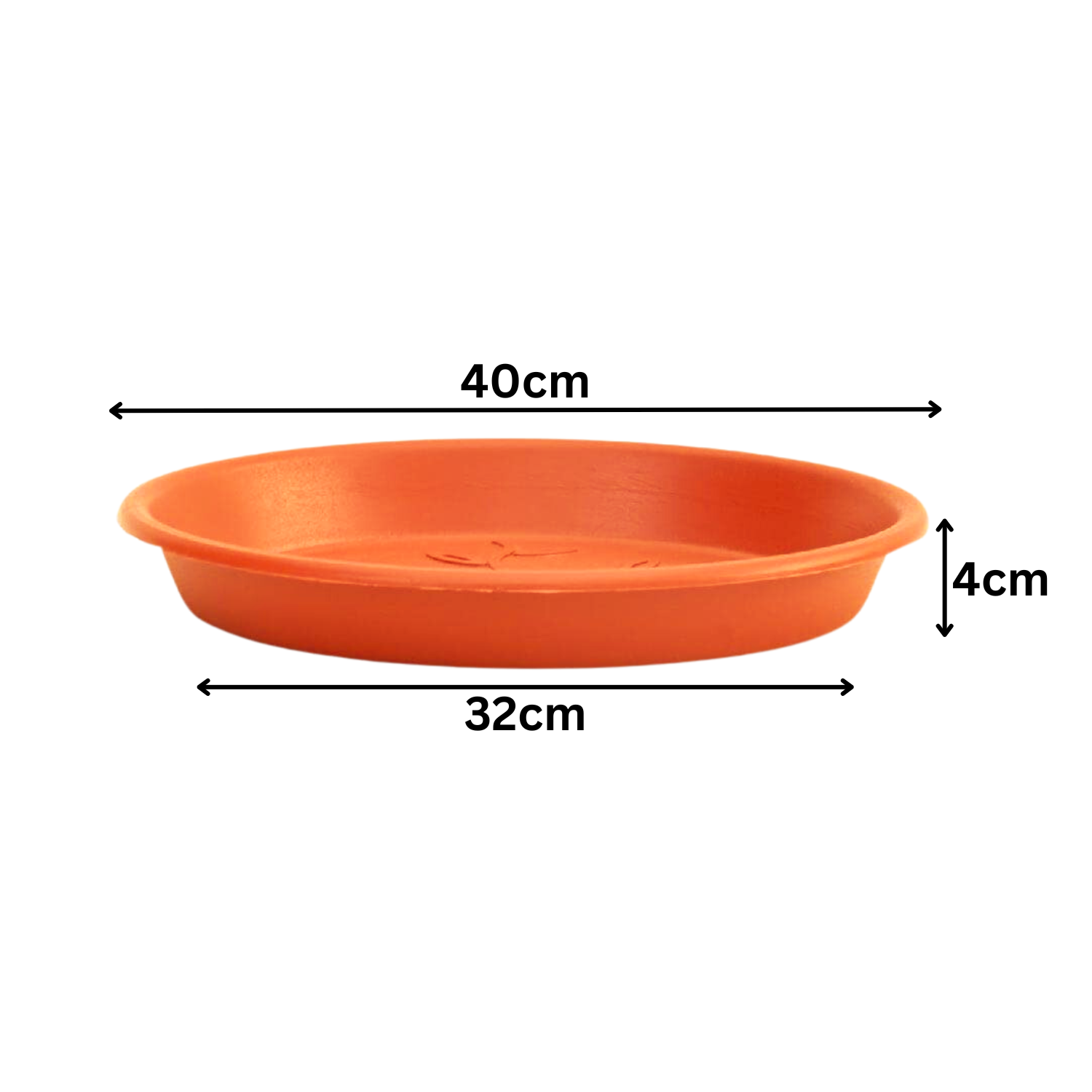 Hug A Plant|UV Treated Round Bottom Tray Suitable for 16 inch Round Plastic Pot|Heavy Duty Highly Durable Tray for Indoor Home & Garden Decor (40CM|16INCH)