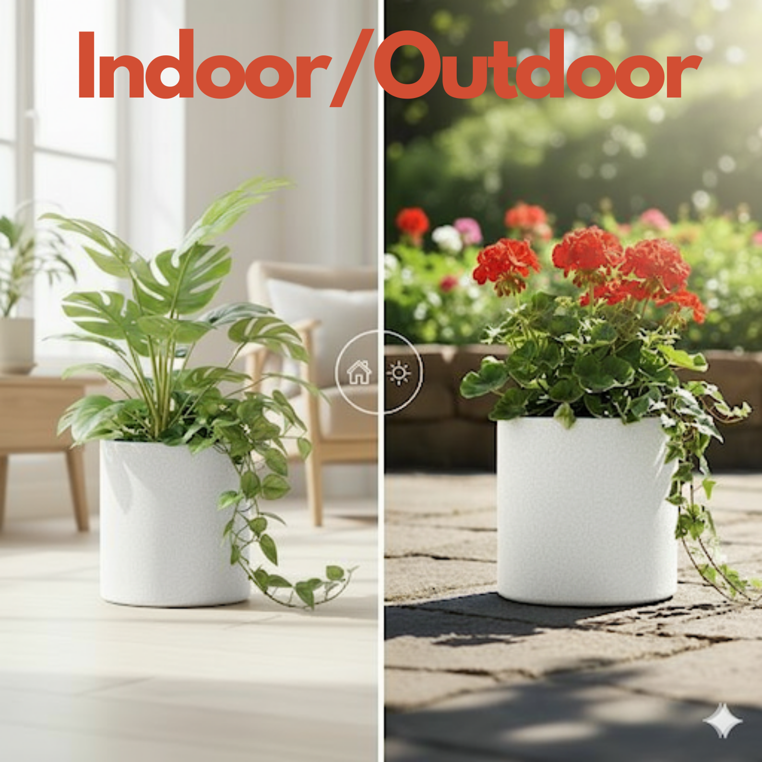 Dora Line  Rotomolded  Pot for Home & Garden (Pack of 1)
