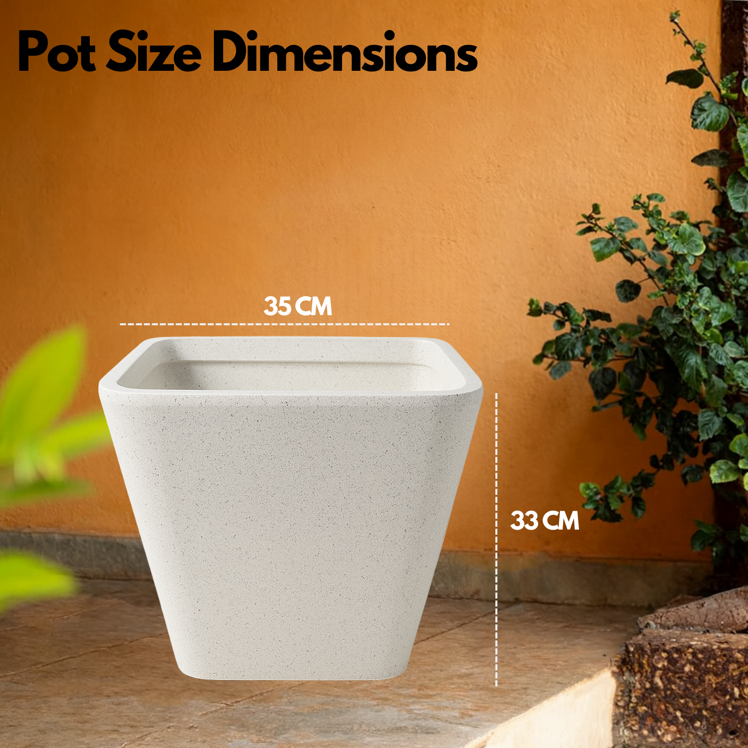 Stylo  Rotomolded Pots  for Home & Garden (Pack of 1)