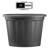 28 Inch Grower Plastic Pot Black