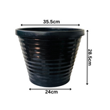 TN 37cm Round Planter With inner For Home | Office | Indoor Garden | Home& Garden