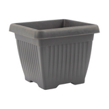 Hug A Plant | Bello Square 25CM Plastic Pot for Home & Garden (Pack of 1)