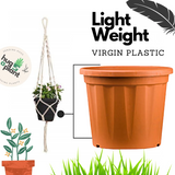 24 Inch Grower Plastic Pot Terracotta