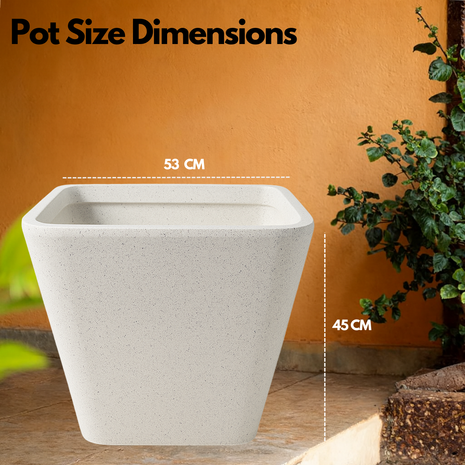 Stylo  Rotomolded Pots  for Home & Garden (Pack of 1)