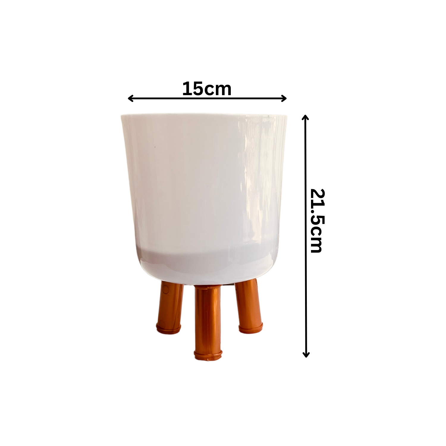 Tri Pot | 15cm Round Pot For Tabletop | Office | Indoor Garden | Home& Garden