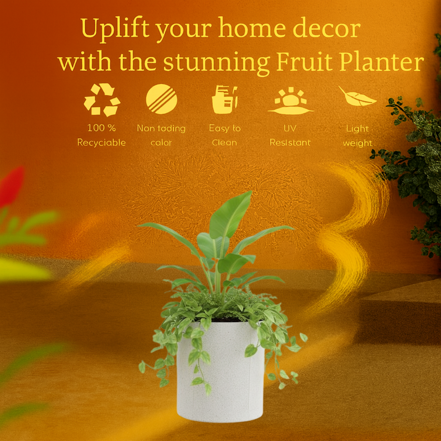 Dora Rotomolded  Pot for Home & Garden (Pack of 1)