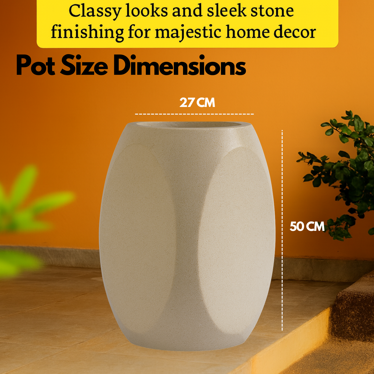 Mylo Rotomolded Pots for Home & Garden (Pack of 1)