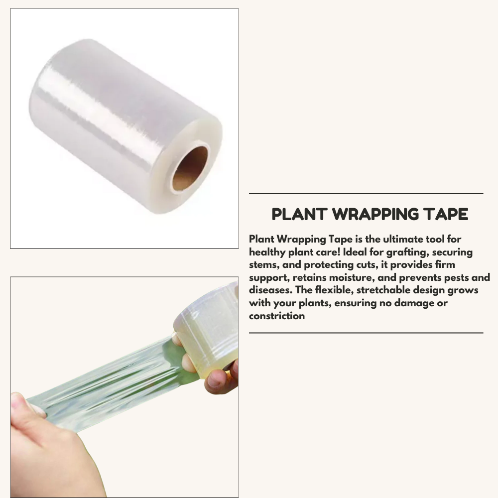 Hug A Plant Plastic Wrapping  Tape for Nursery and Garden